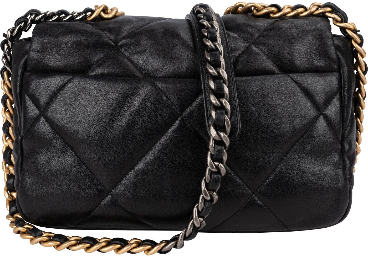 Chanel 19 Quilted Lambskin Single Flap Crossbody Bag Small