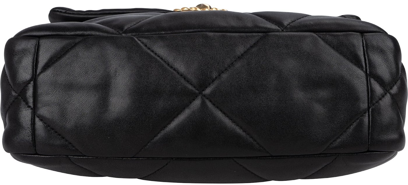 Chanel 19 Quilted Lambskin Single Flap Crossbody Bag Small