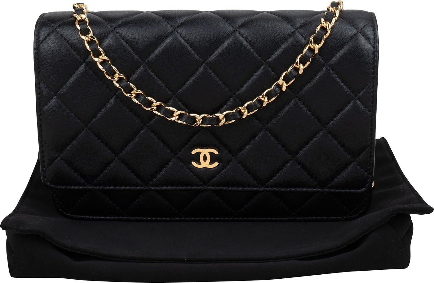 Chanel Quilted Lambskin Wallet On Chain Crossbody Bag