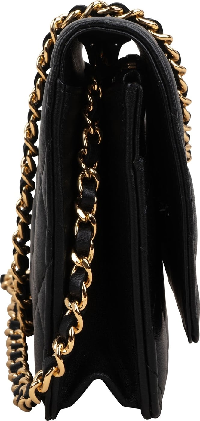 Chanel Quilted Lambskin Wallet On Chain Crossbody Bag