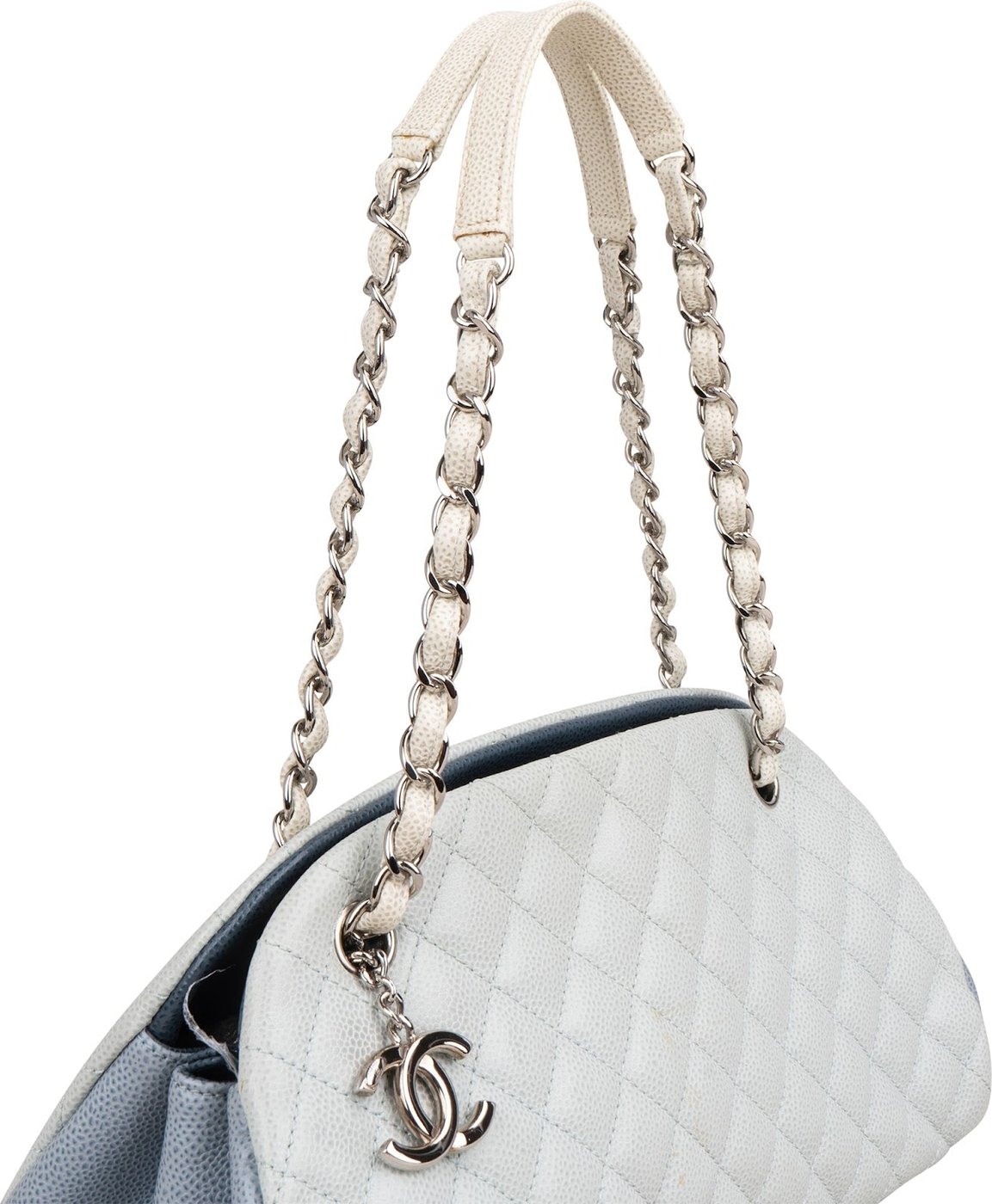 Chanel Quilted Caviar Leather Mademoiselle Bowling Shoulder Bag