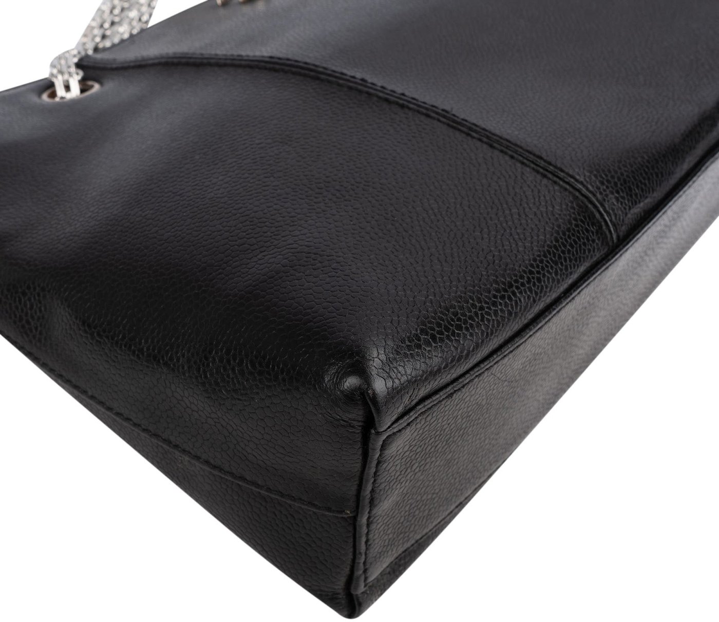 Chanel Caviar Leather Bijoux Chain Tote Shoulder Crossbody Bag