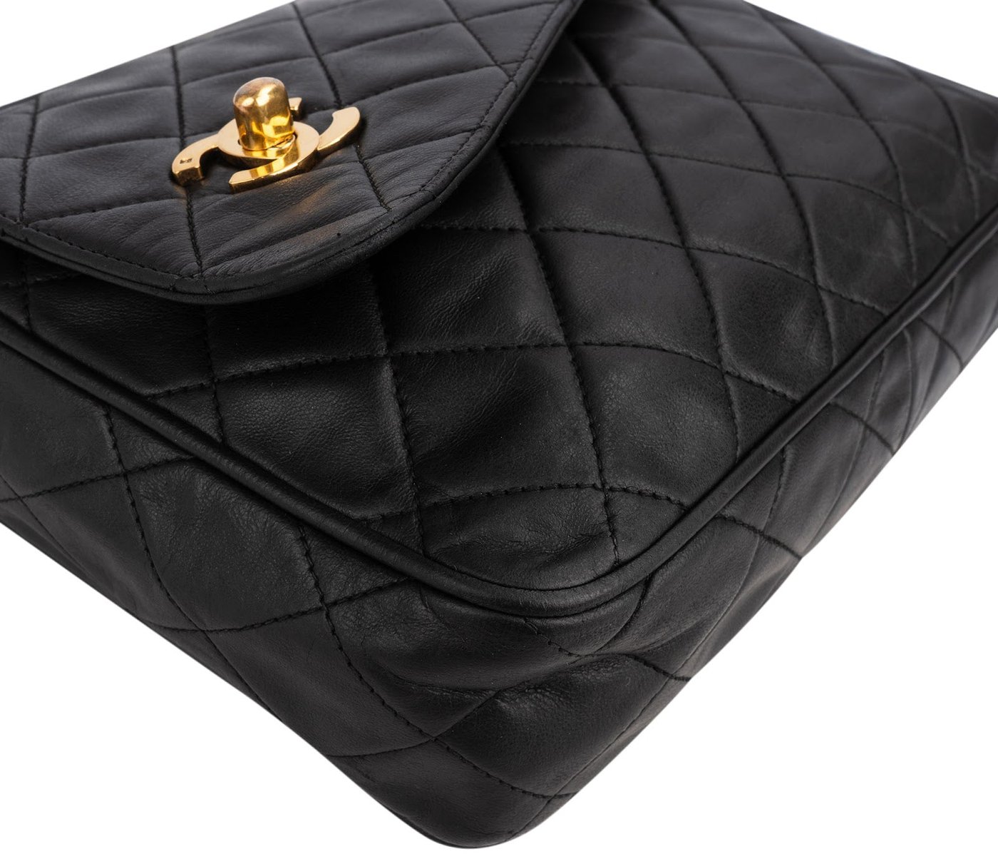 Chanel Quilted Lambskin Tassel Camera 24K Gold Crossbody Bag