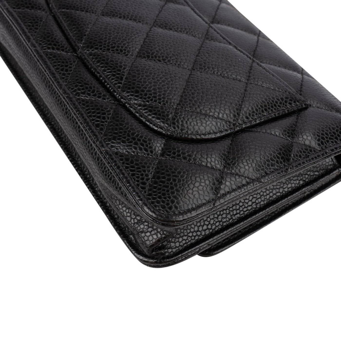 Chanel Caviar Leather Wallet On Chain Crossbody Bag