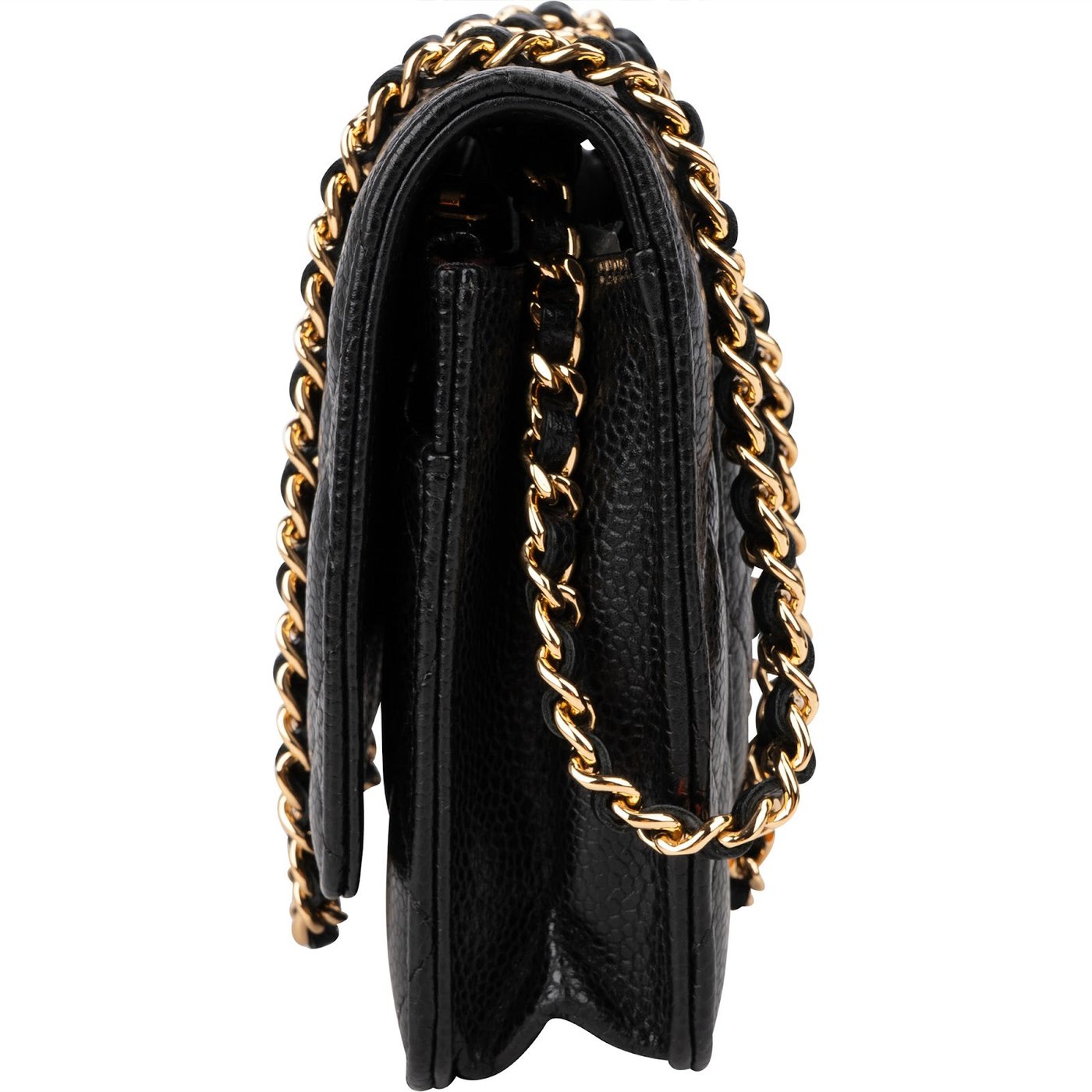 Chanel Caviar Leather Wallet On Chain Crossbody Bag