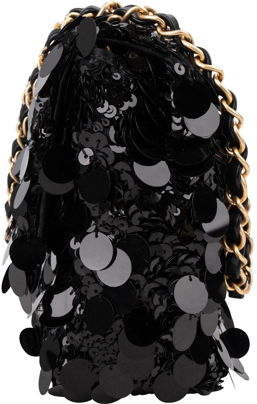 Chanel Limited Sequin Classic Medium Single Flap Crossbody Bag