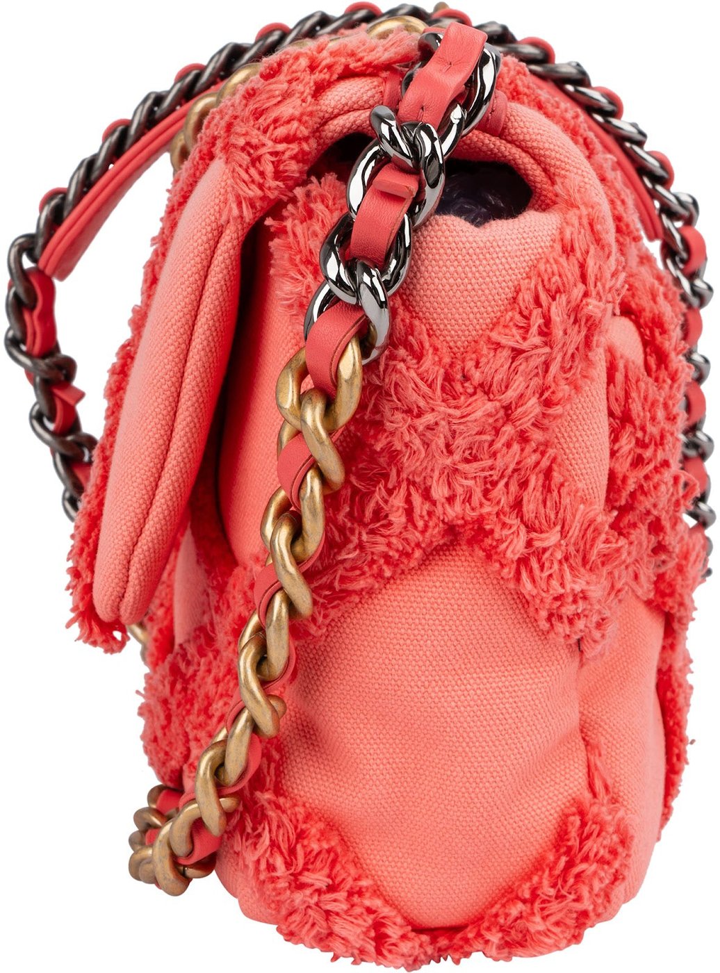 Chanel 19 Frayed Canvas Single Flap Crossbody Bag