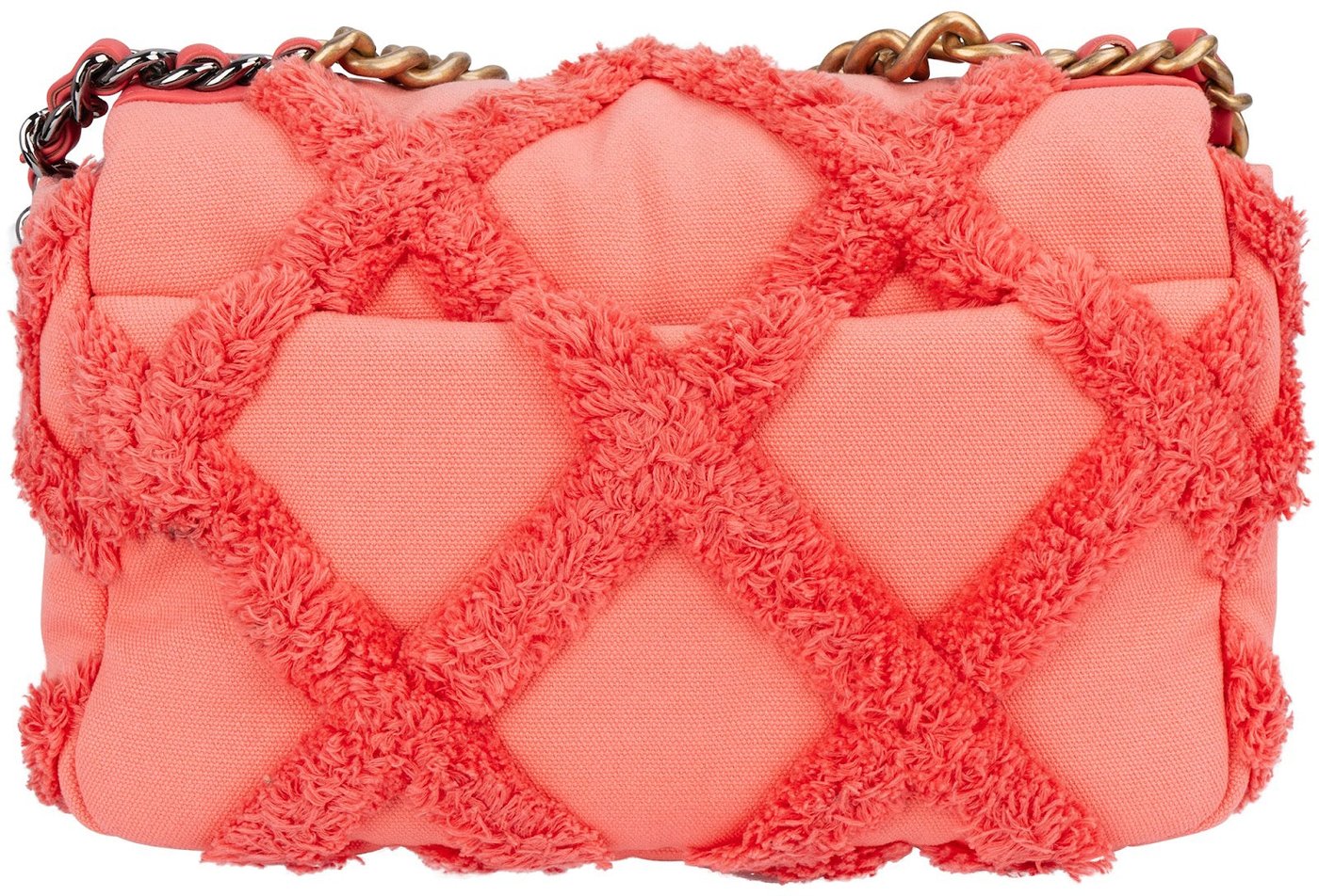 Chanel 19 Frayed Canvas Single Flap Crossbody Bag