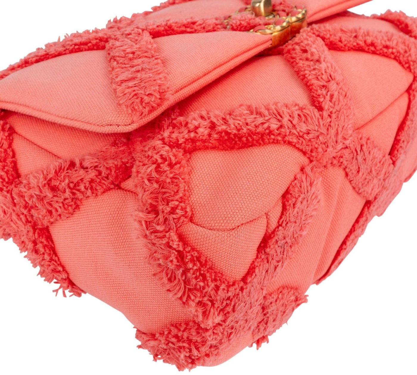 Chanel 19 Frayed Canvas Single Flap Crossbody Bag