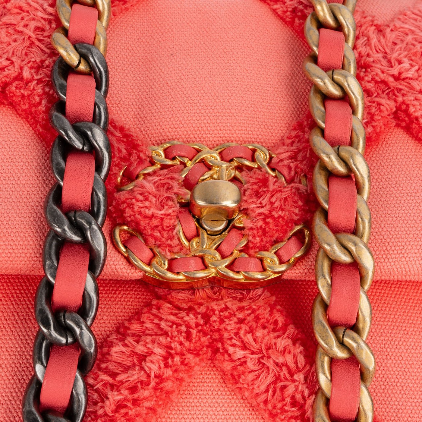 Chanel 19 Frayed Canvas Single Flap Crossbody Bag