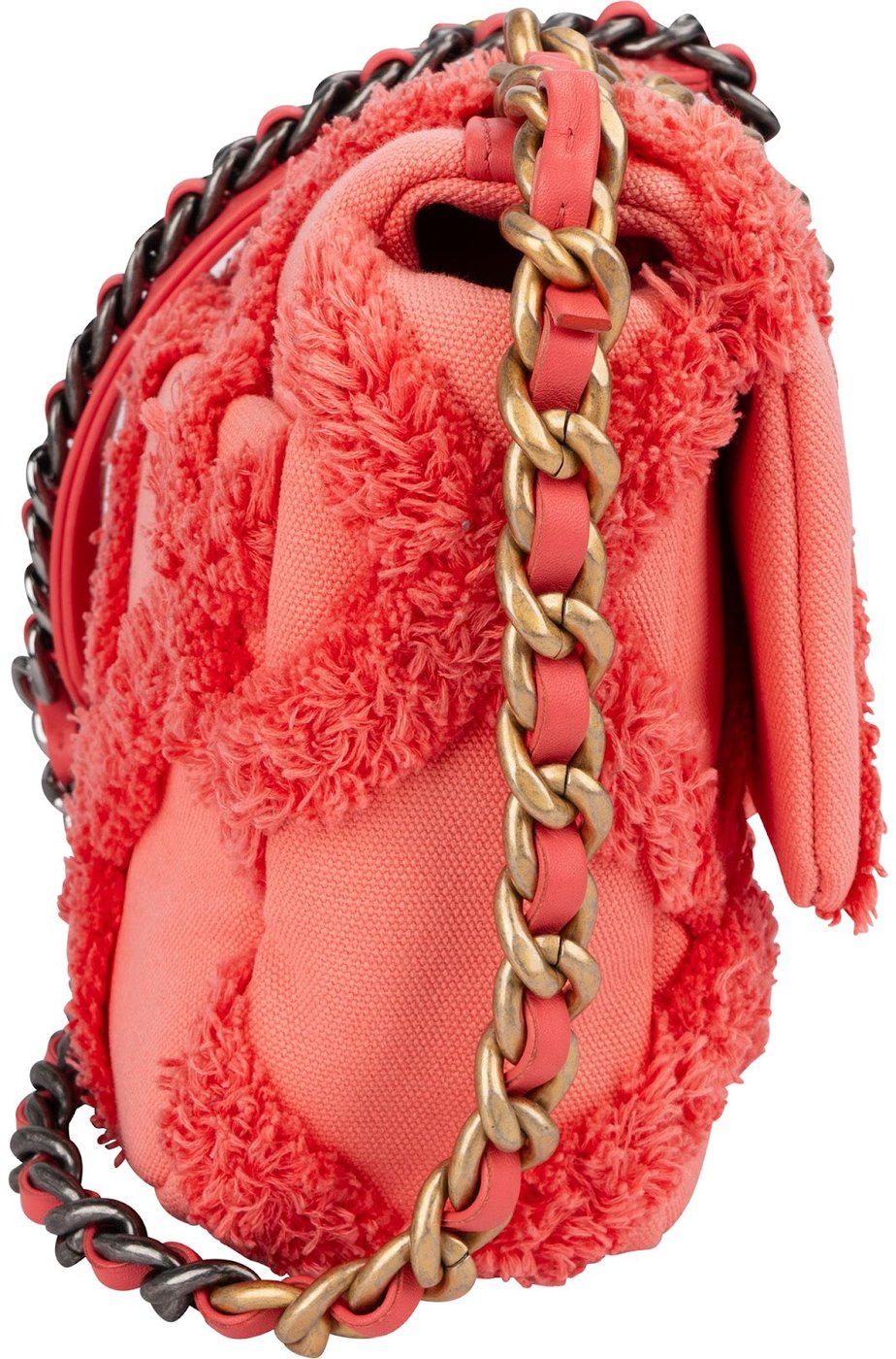 Chanel 19 Frayed Canvas Single Flap Crossbody Bag