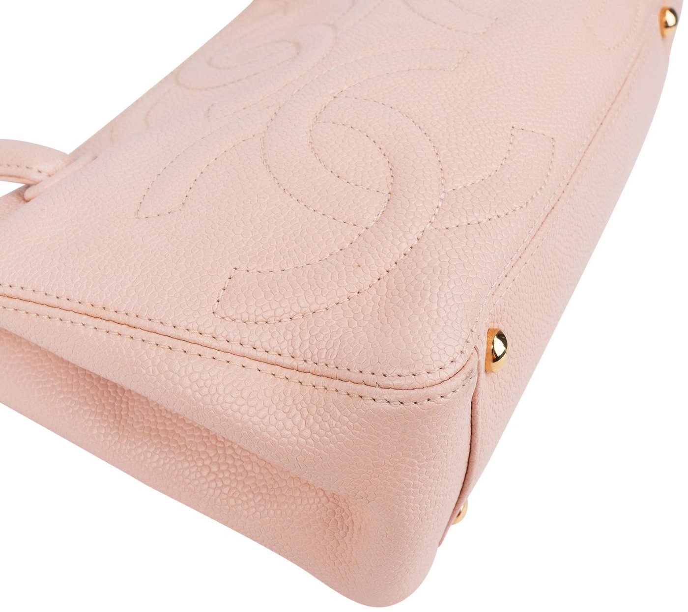 Chanel Caviar Leather Triple CC Small Tote Handbag
