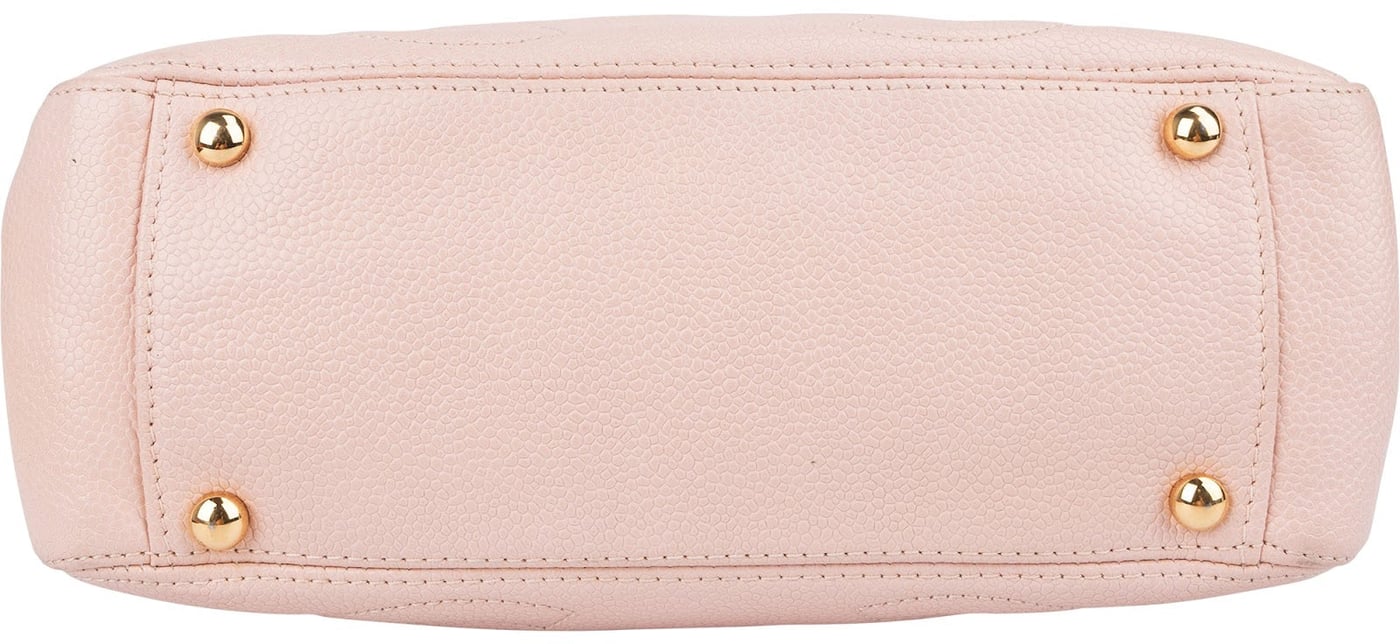 Chanel Caviar Leather Triple CC Small Tote Handbag