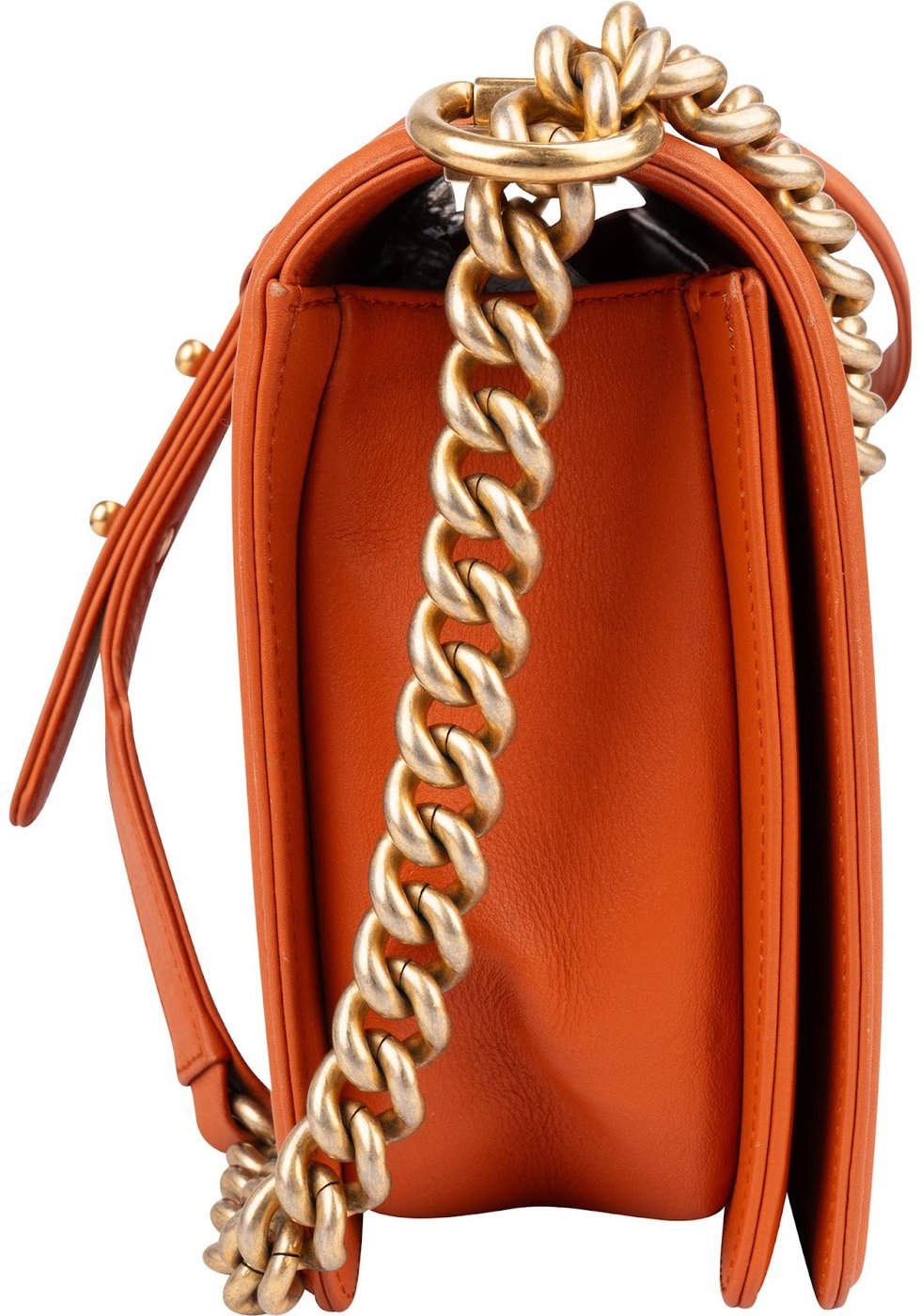 Chanel Quilted Lambskin Large Boy Single Crossbody Bag