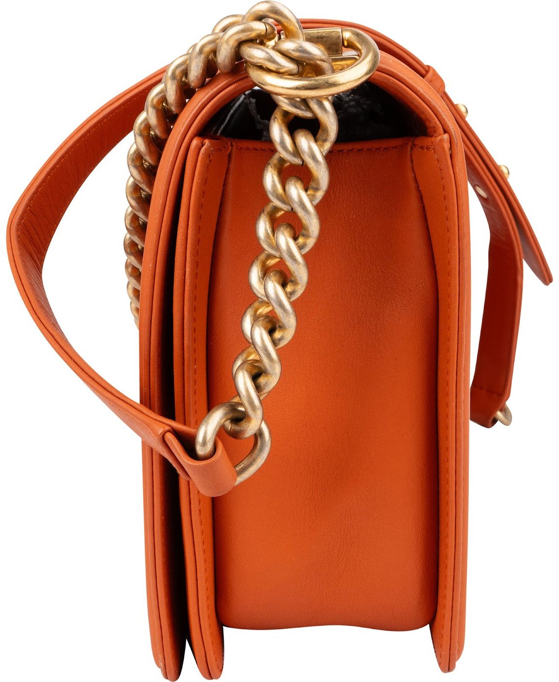 Chanel Quilted Lambskin Large Boy Single Crossbody Bag