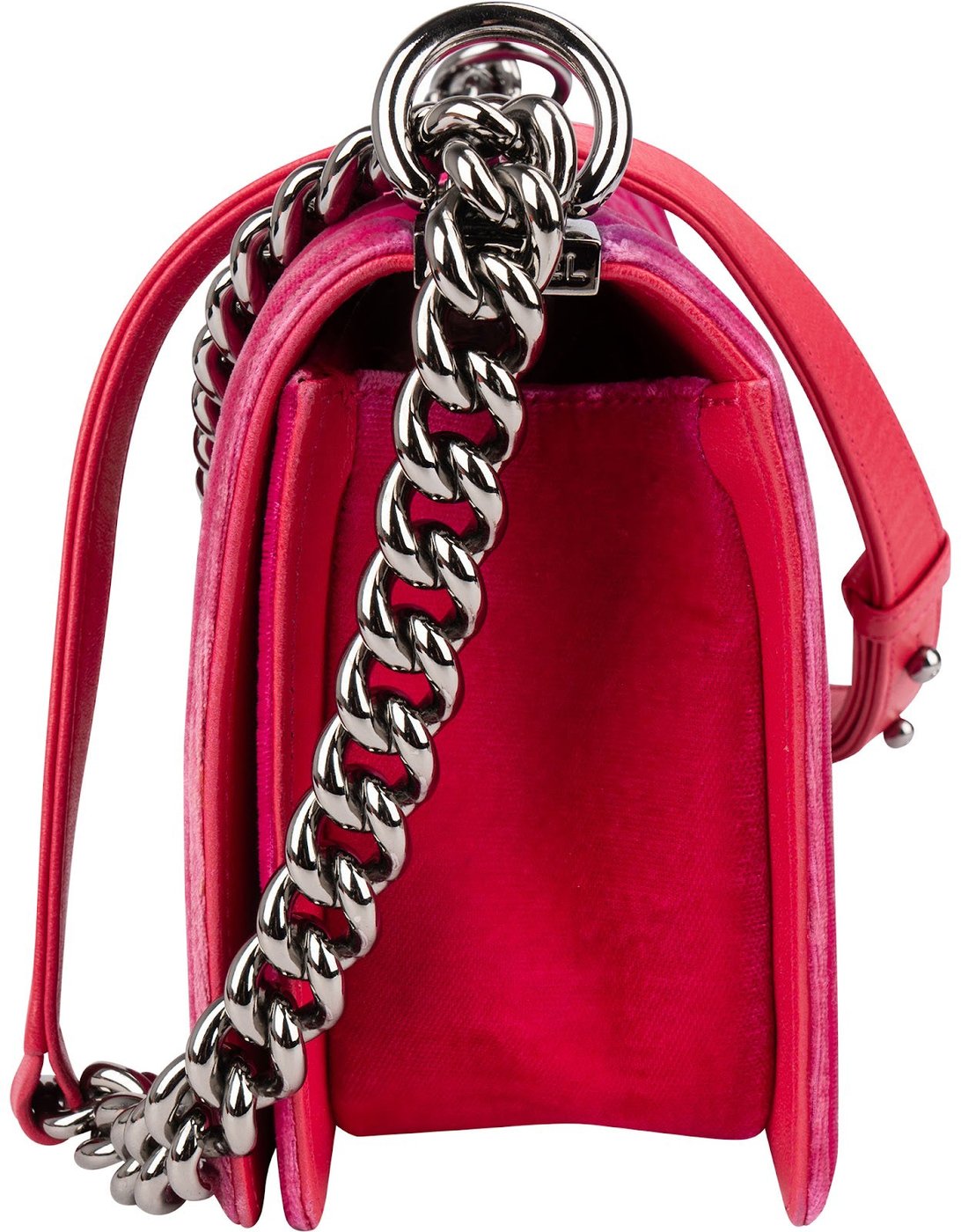 Chanel Quilted Velvet Medium Boy Single Crossbody Bag