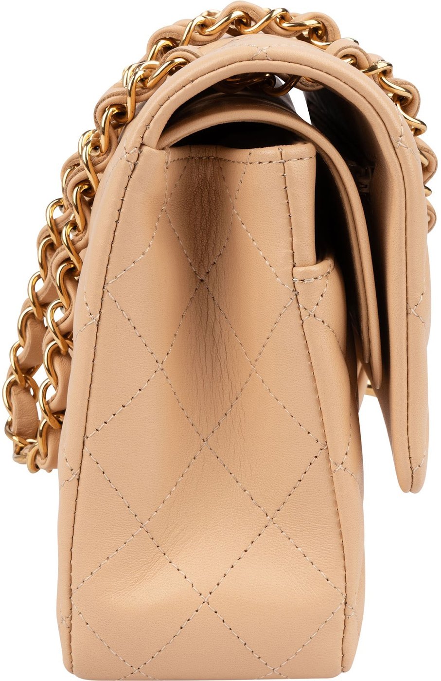 Chanel Quilted Lambskin Medium Double Flap Shoulder Bag