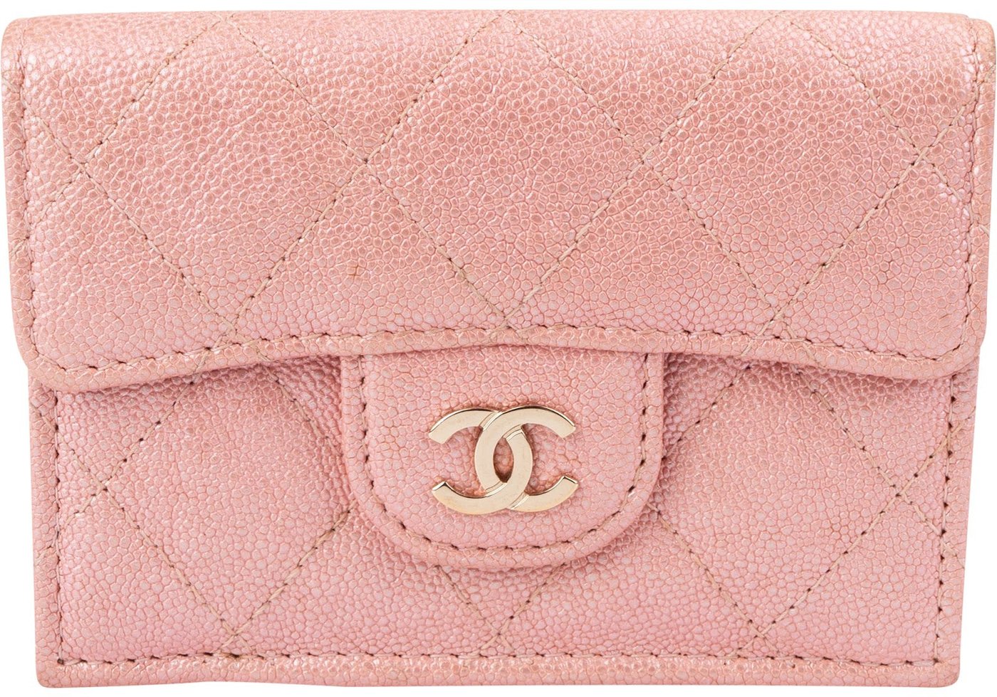 Chanel Quilted Caviar Leather Classic Small Flap Wallet