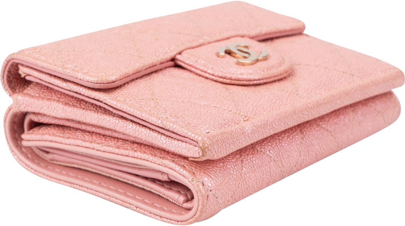 Chanel Quilted Caviar Leather Classic Small Flap Wallet