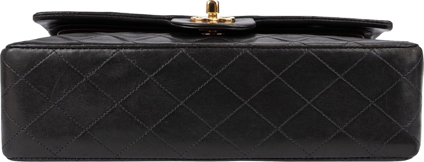 Chanel Quilted Lambskin 24K Gold Medium Double Flap Shoulder Bag