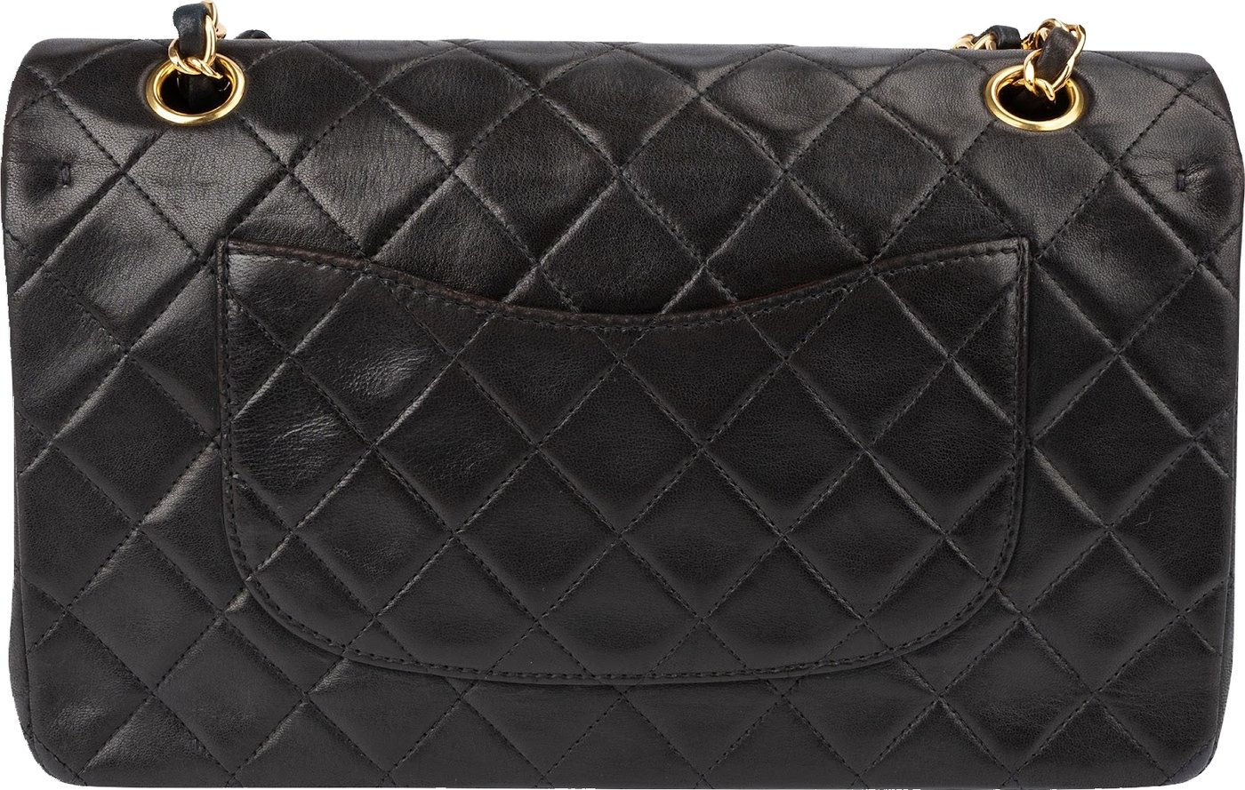 Chanel Quilted Lambskin 24K Gold Medium Double Flap Shoulder Bag