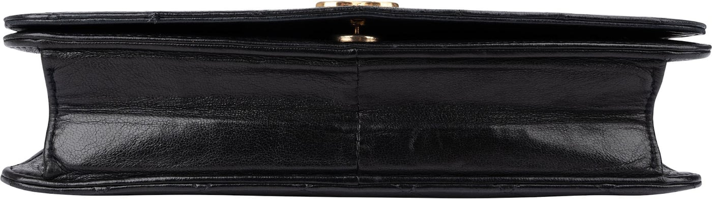 Chanel Quilted Lambskin CC Single Flap Shoulder Bag
