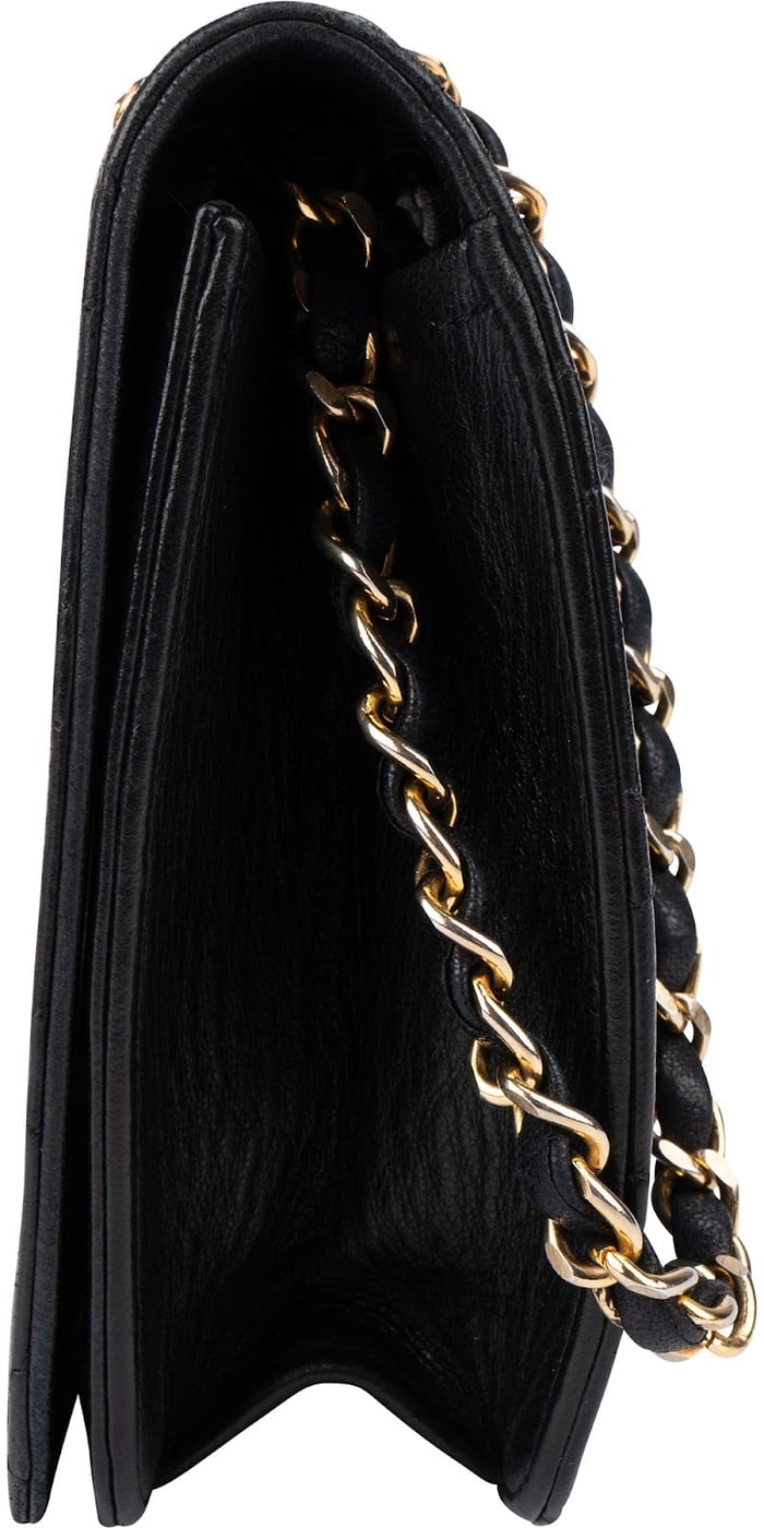 Chanel Quilted Lambskin CC Single Flap Shoulder Bag