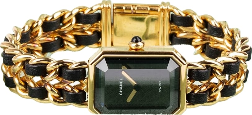 Chanel Gold Tone Première H0001 Watch (L)
