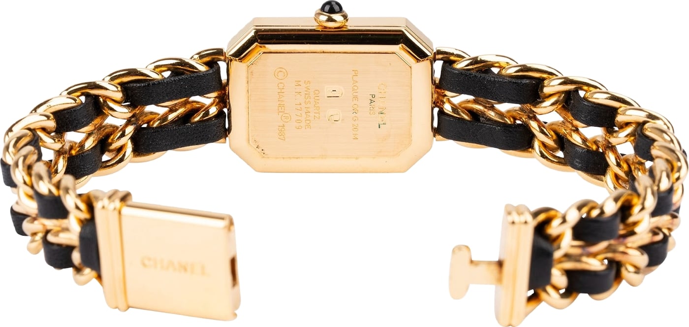 Chanel Gold Tone Première H0001 Watch (L)