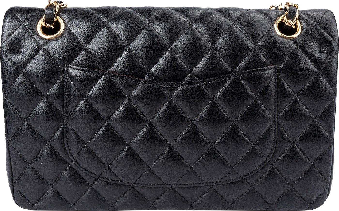 Chanel Quilted Lambskin Medium Double Flap Shoulder Bag