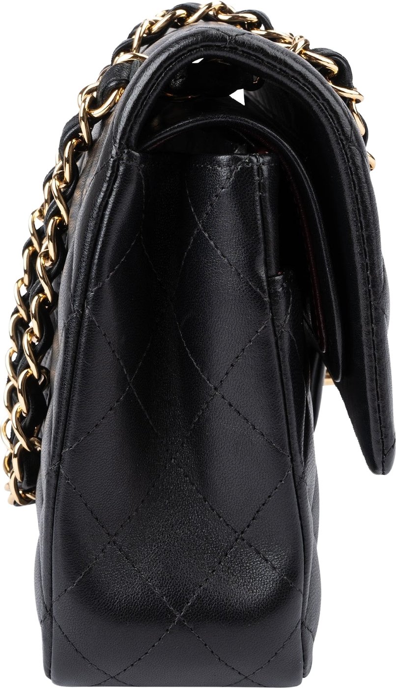 Chanel Quilted Lambskin Medium Double Flap Shoulder Bag