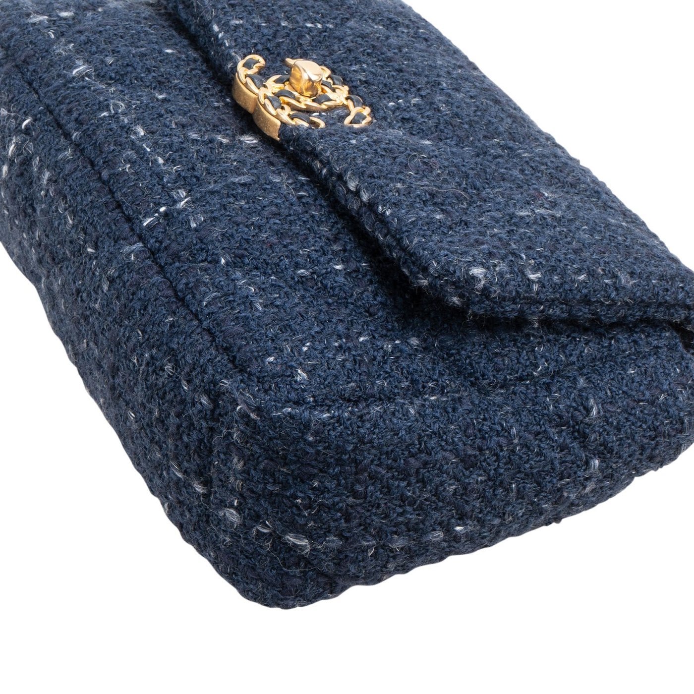 Chanel 19 Quilted Tweed Medium Single Flap Crossbody Bag
