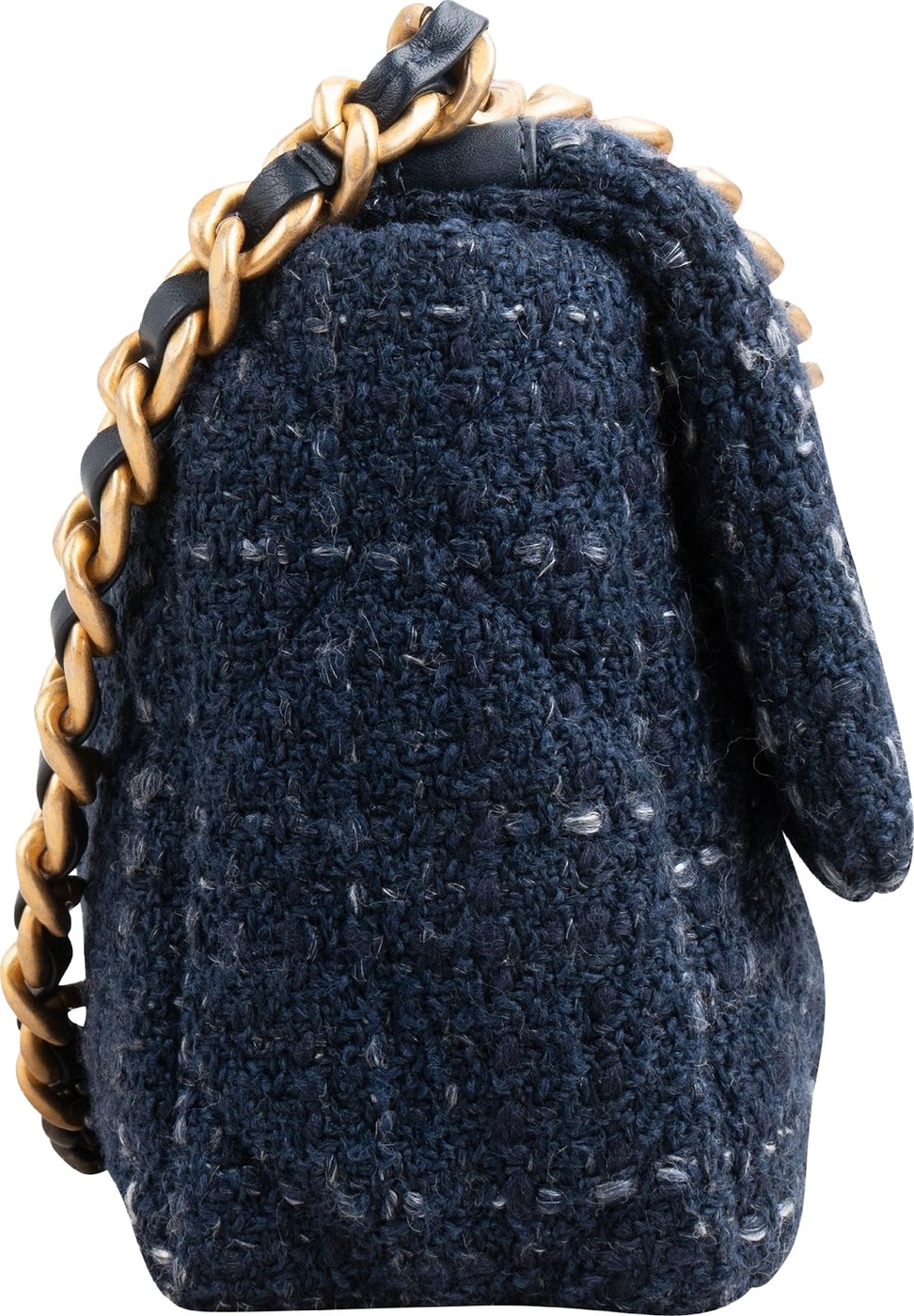Chanel 19 Quilted Tweed Medium Single Flap Crossbody Bag