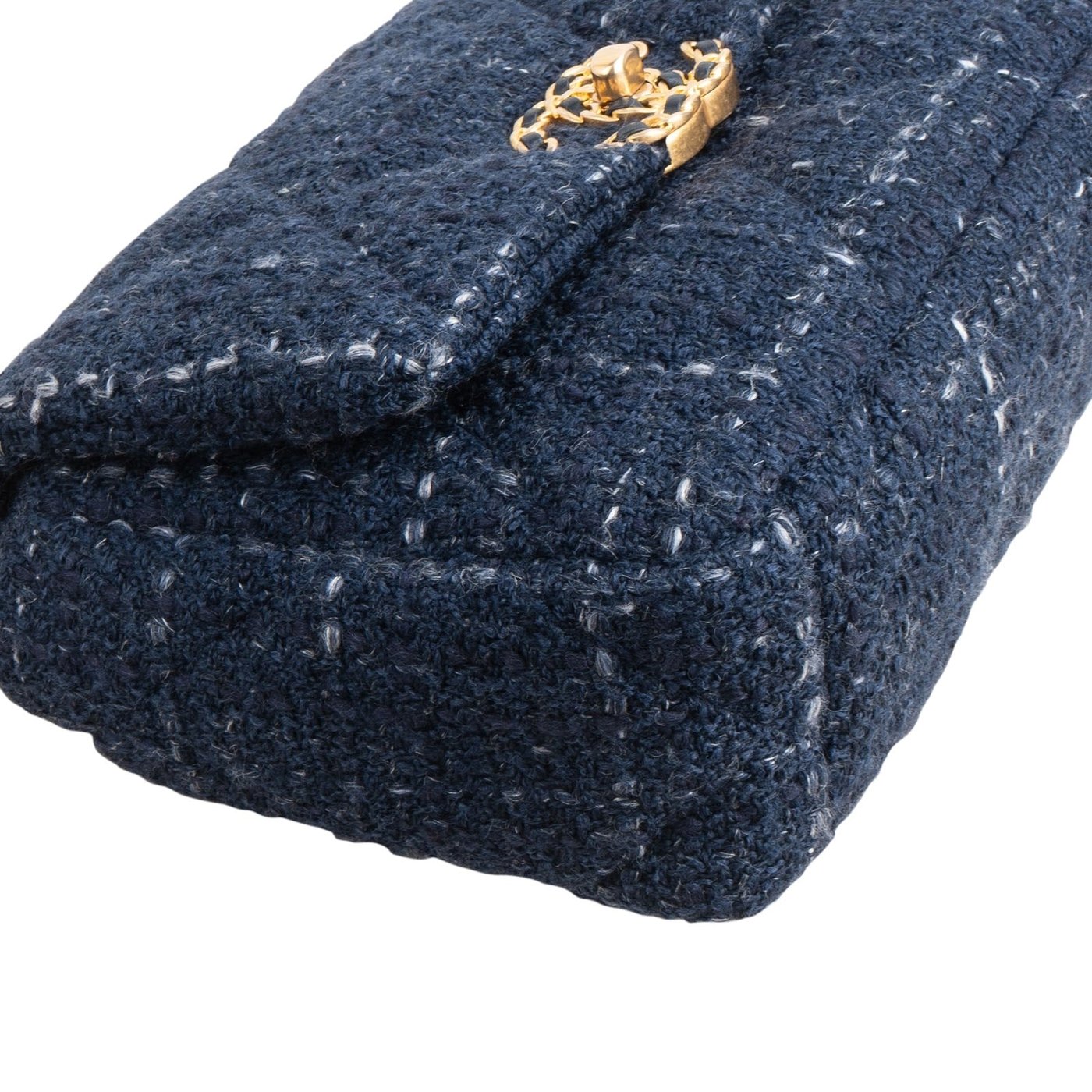 Chanel 19 Quilted Tweed Medium Single Flap Crossbody Bag