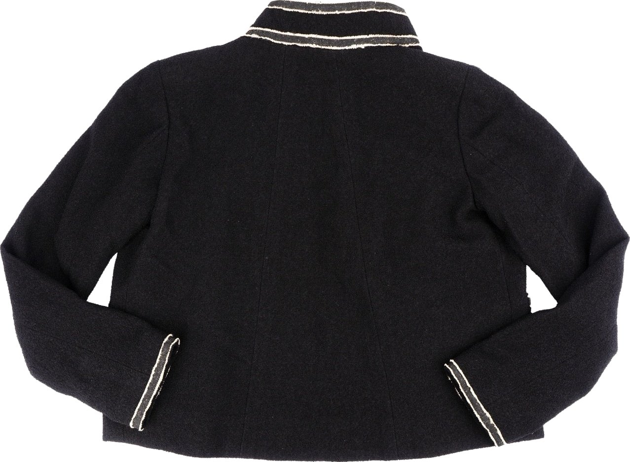 Chanel Black Wool Classic Button Jacket (FR34 / DE32)