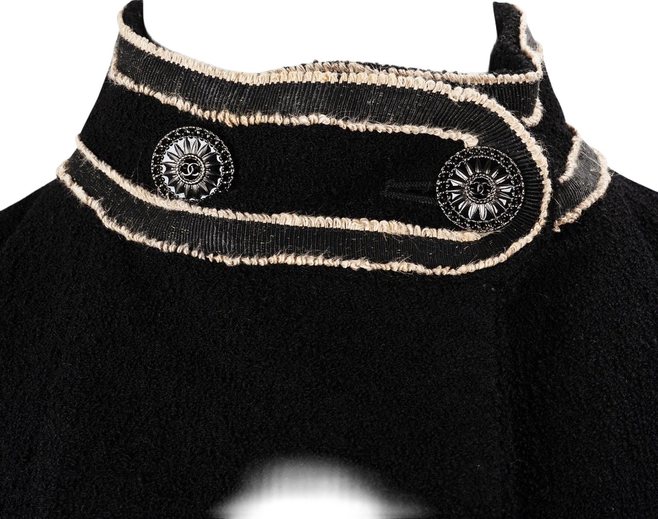 Chanel Black Wool Classic Button Jacket (FR34 / DE32)