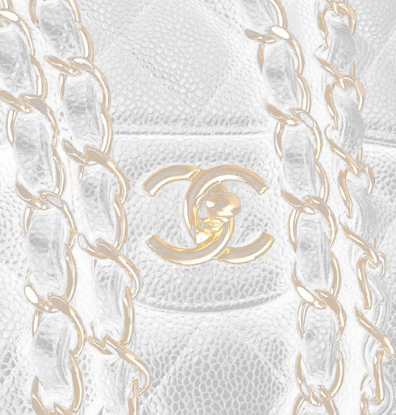 Chanel Quilted Caviar Leather Palladium Jumbo Double Flap Crossbody Bag