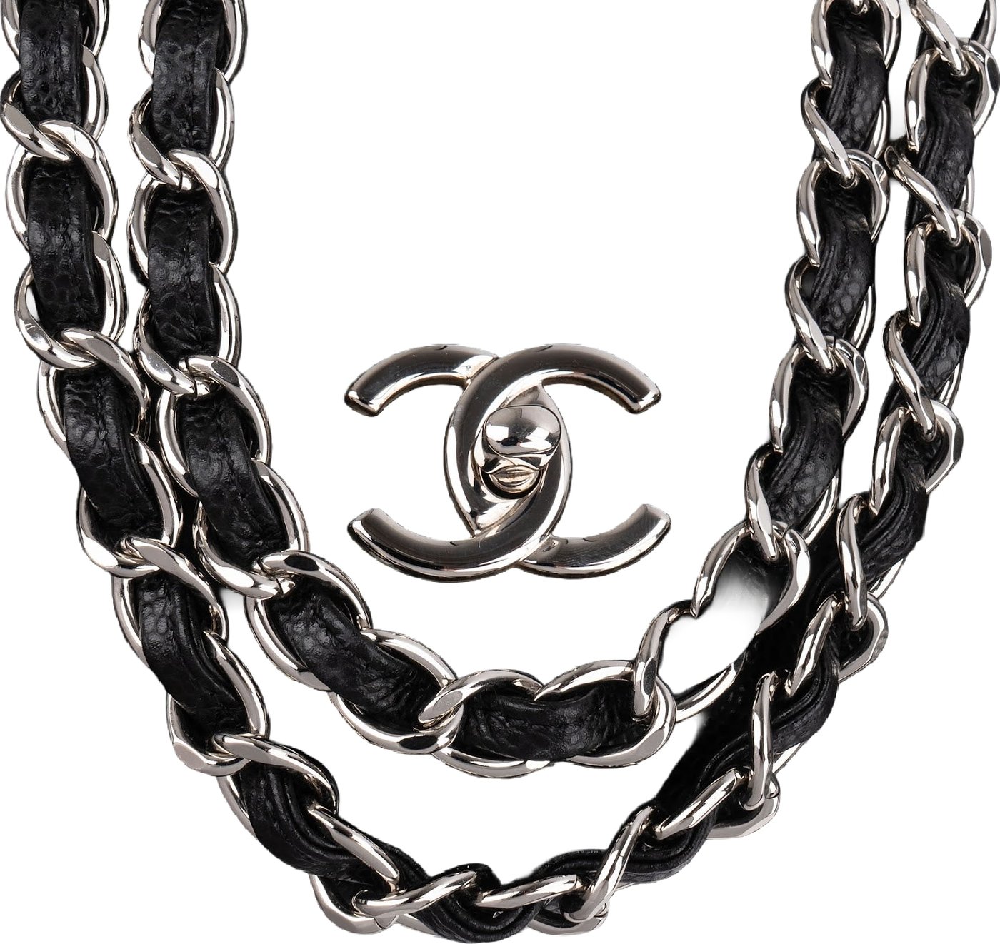 Chanel Quilted Caviar Leather Palladium Maxi Double Flap Crossbody Bag