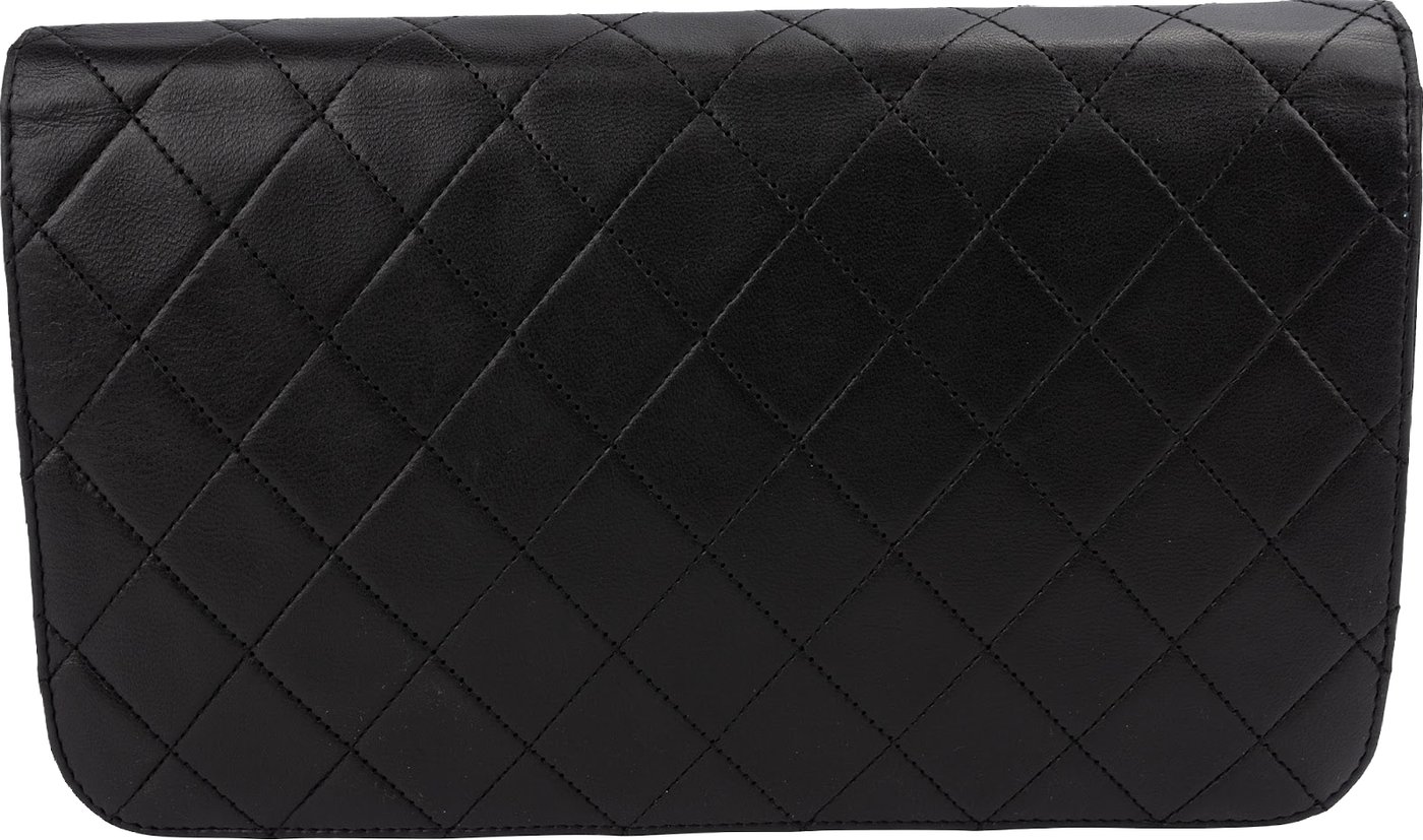 Chanel Quilted Lambskin 24K Gold Single Flap Crossbody Bag