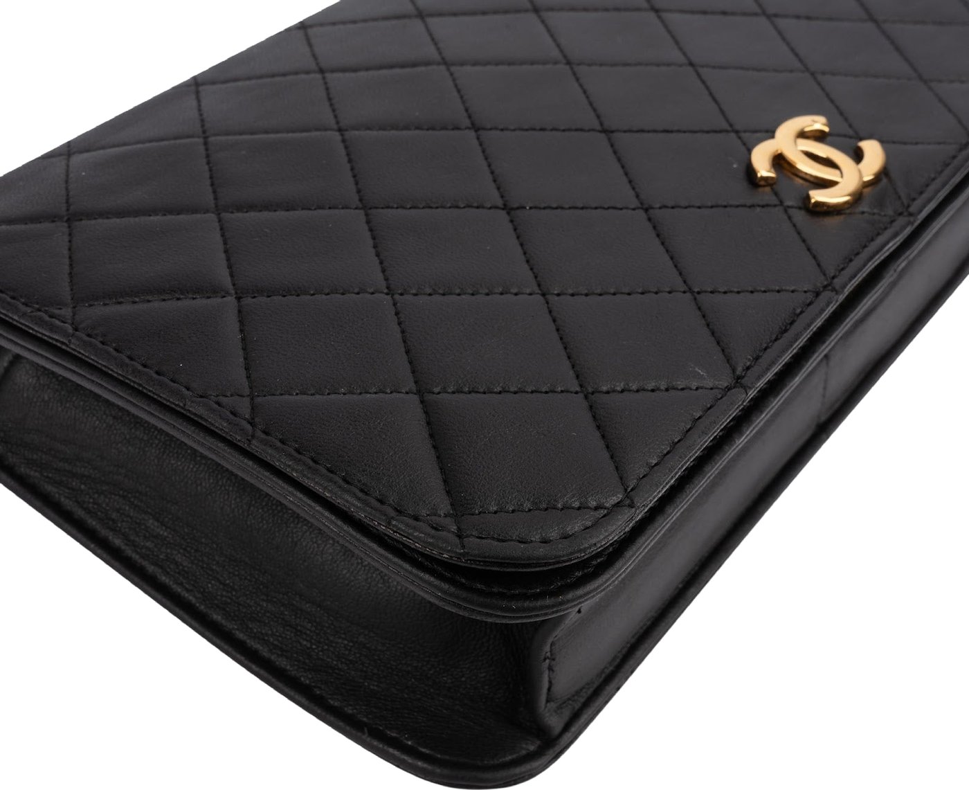 Chanel Quilted Lambskin 24K Gold Single Flap Crossbody Bag
