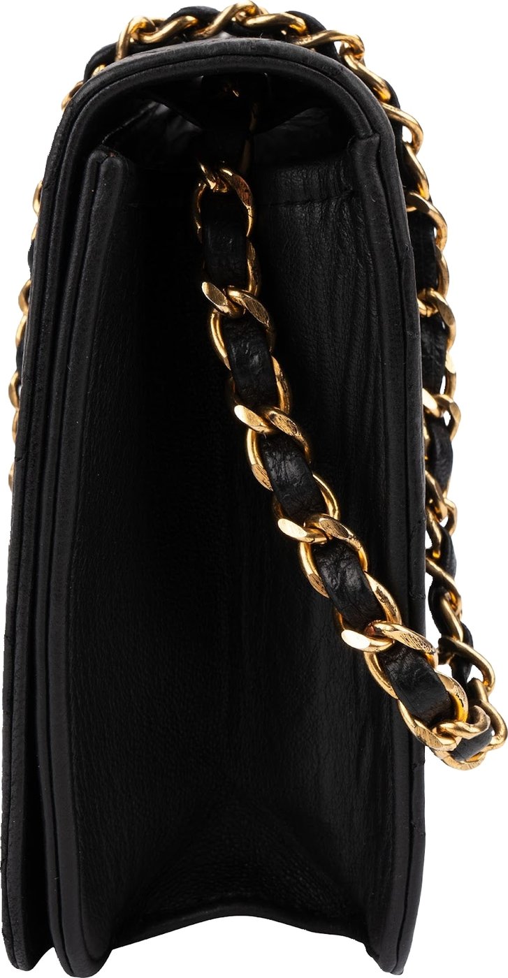 Chanel Quilted Lambskin 24K Gold Single Flap Crossbody Bag