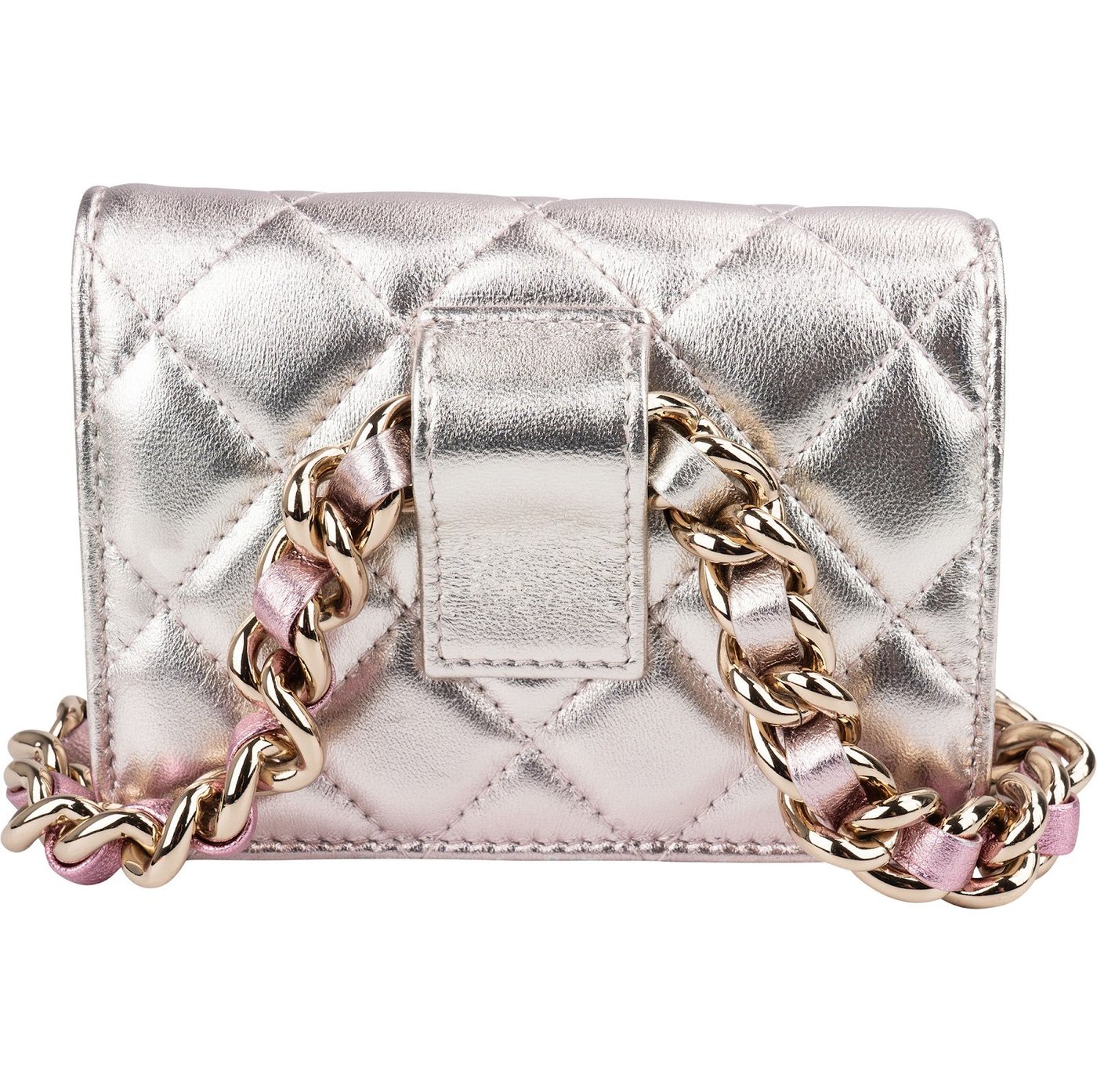 Chanel Quilted Metallic Lambskin Waist Crossbody Bag