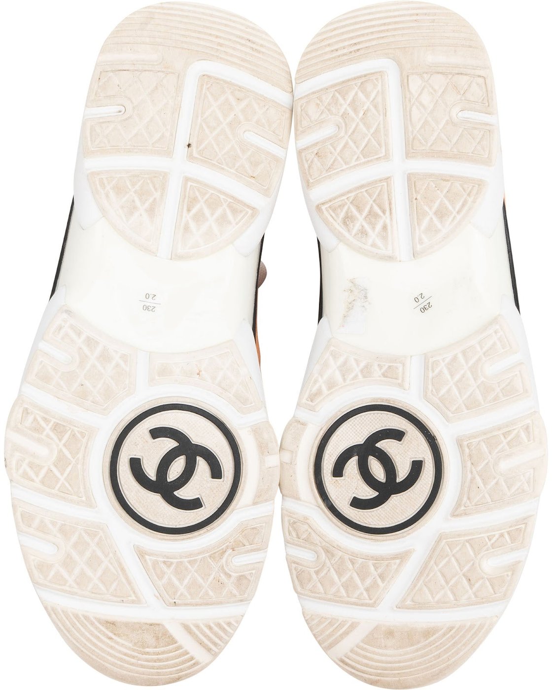 Chanel Quilted Fabric Suede CC Trainer Sneakers (36)