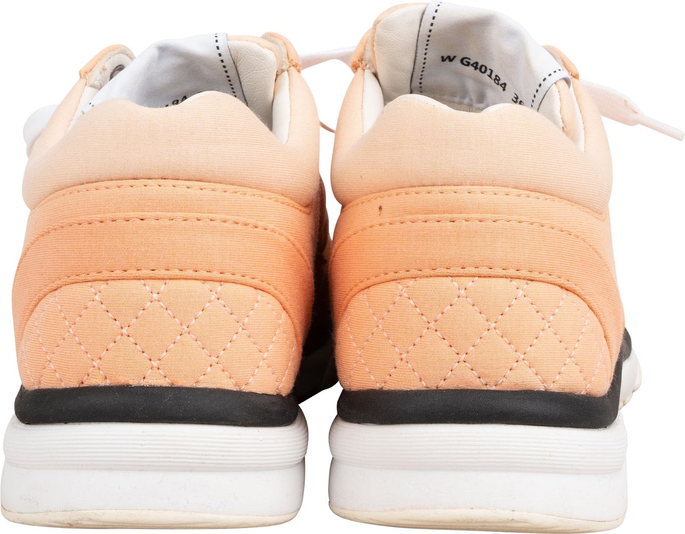 Chanel Quilted Fabric Suede CC Trainer Sneakers (36)