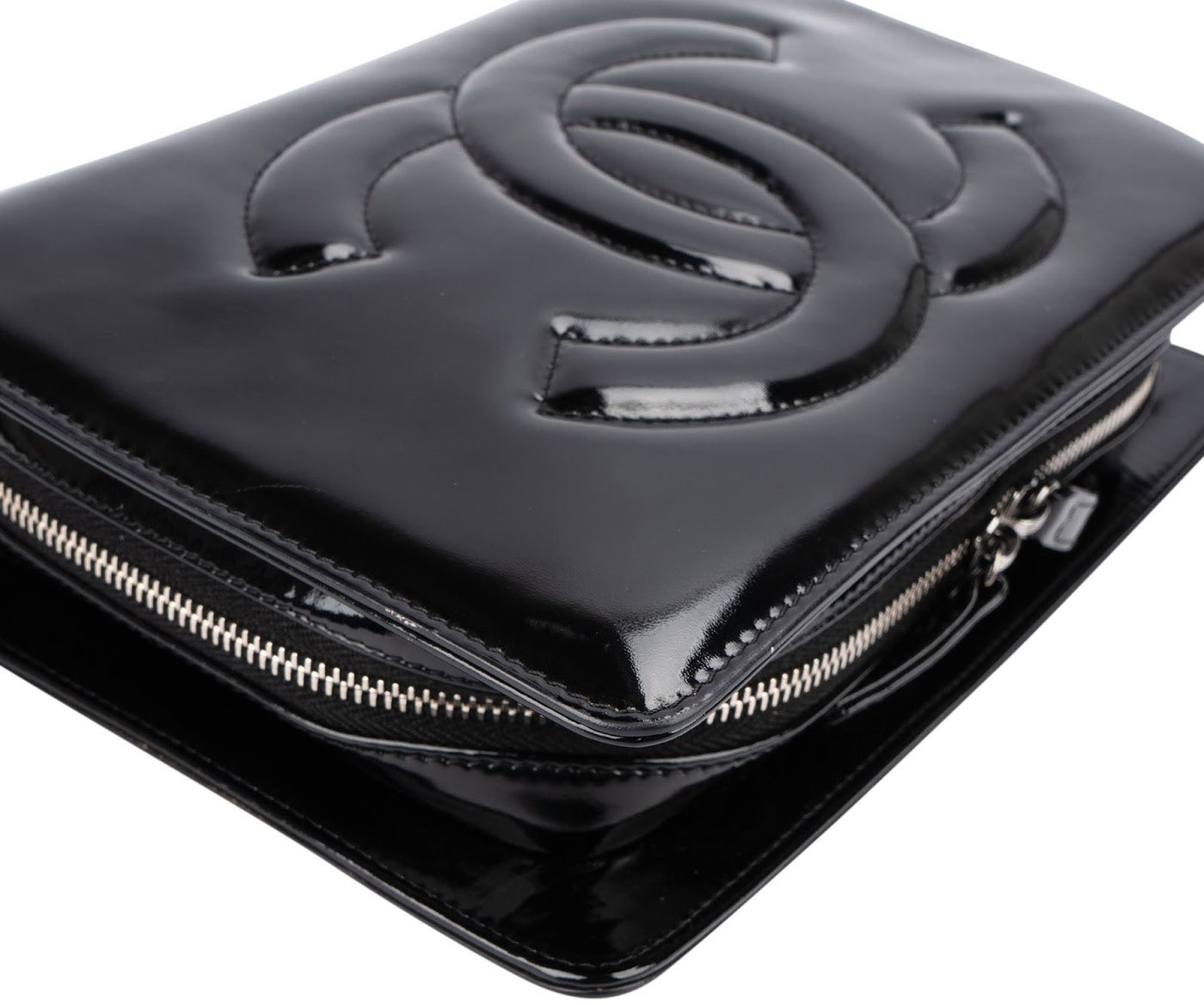 Chanel Patent Leather Timeless CC Flap Handbag
