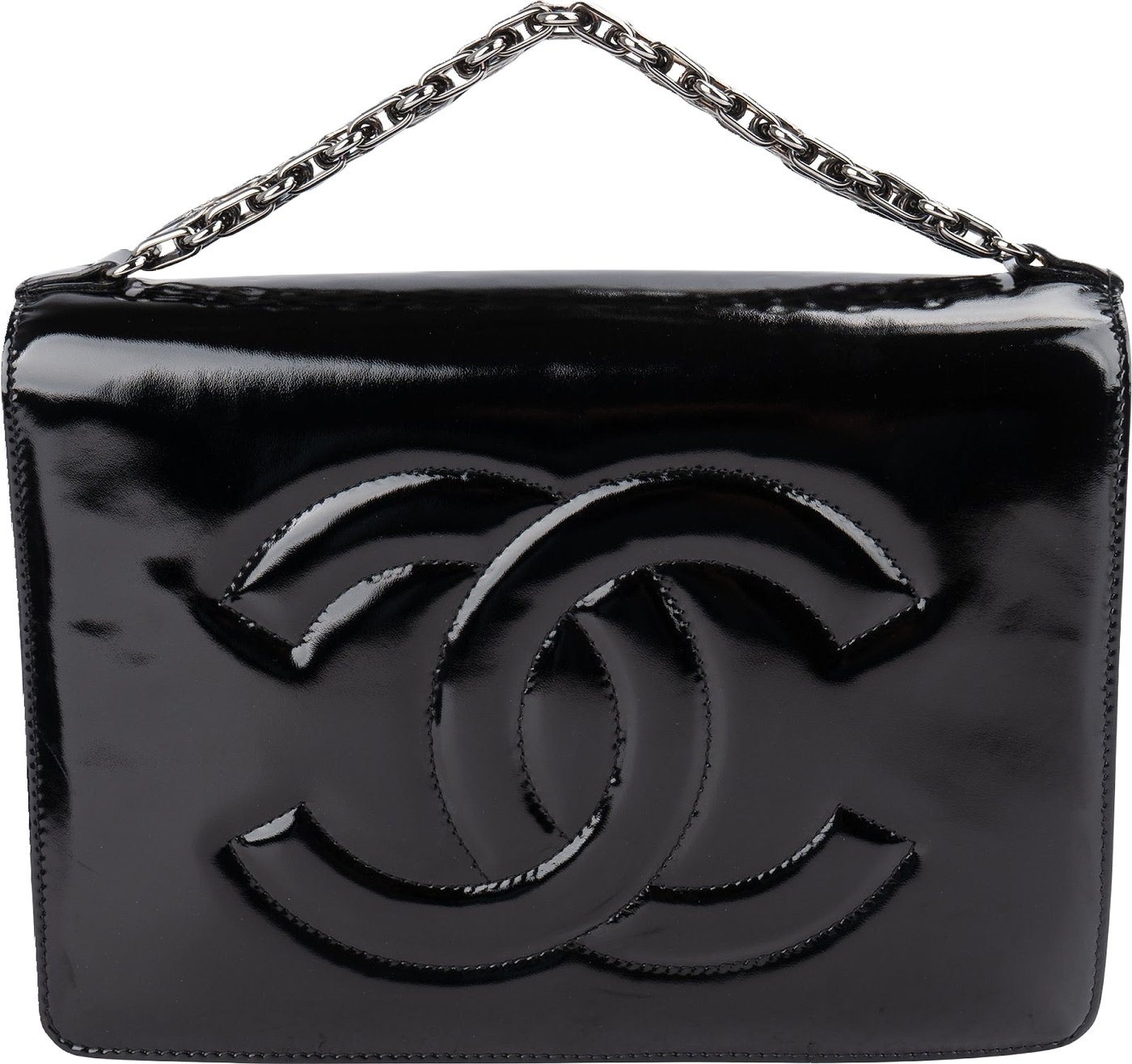 Chanel Patent Leather Timeless CC Flap Handbag