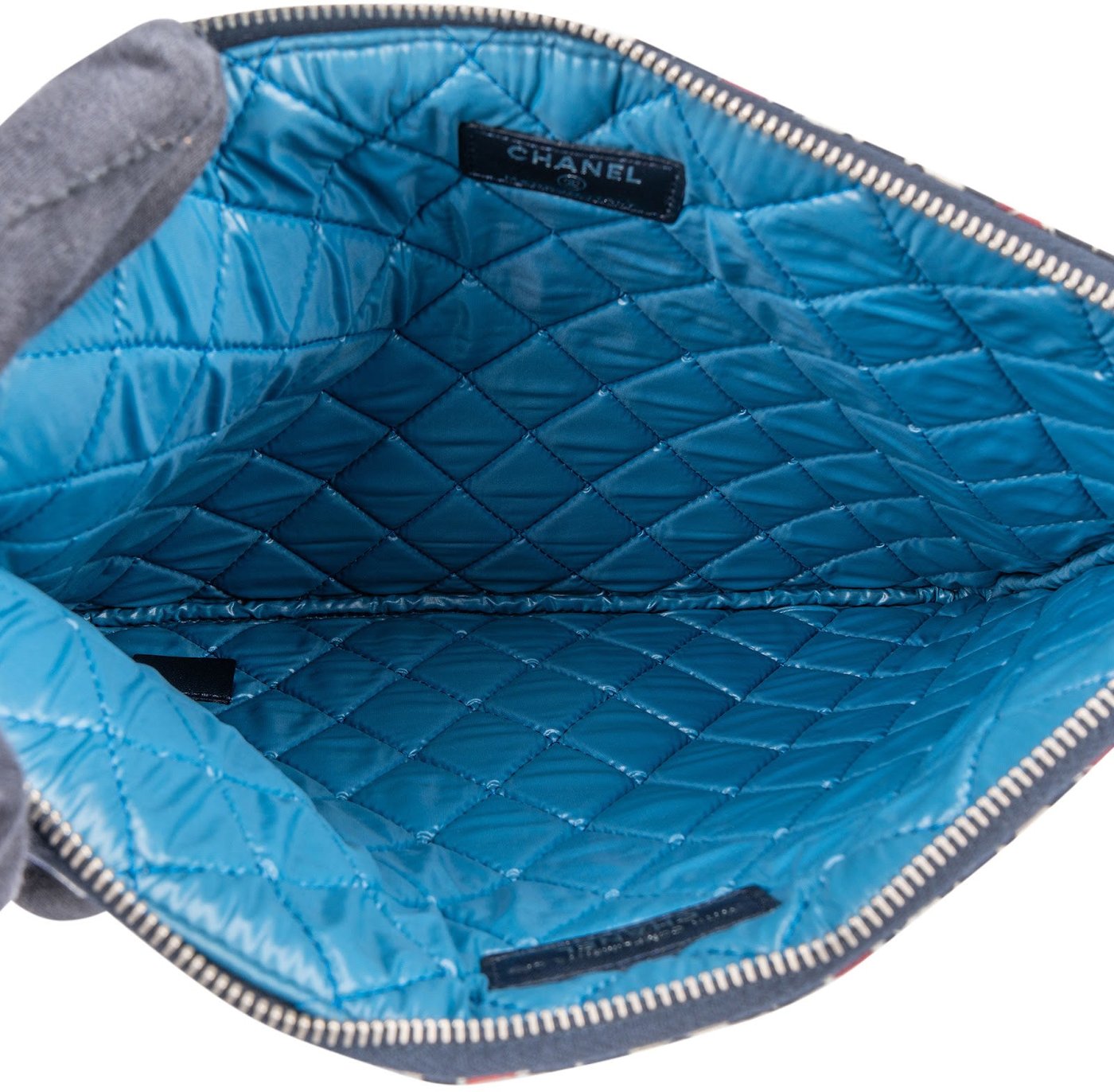 Chanel Quilted Cotton Mosaic Print VIP Clutch Bag
