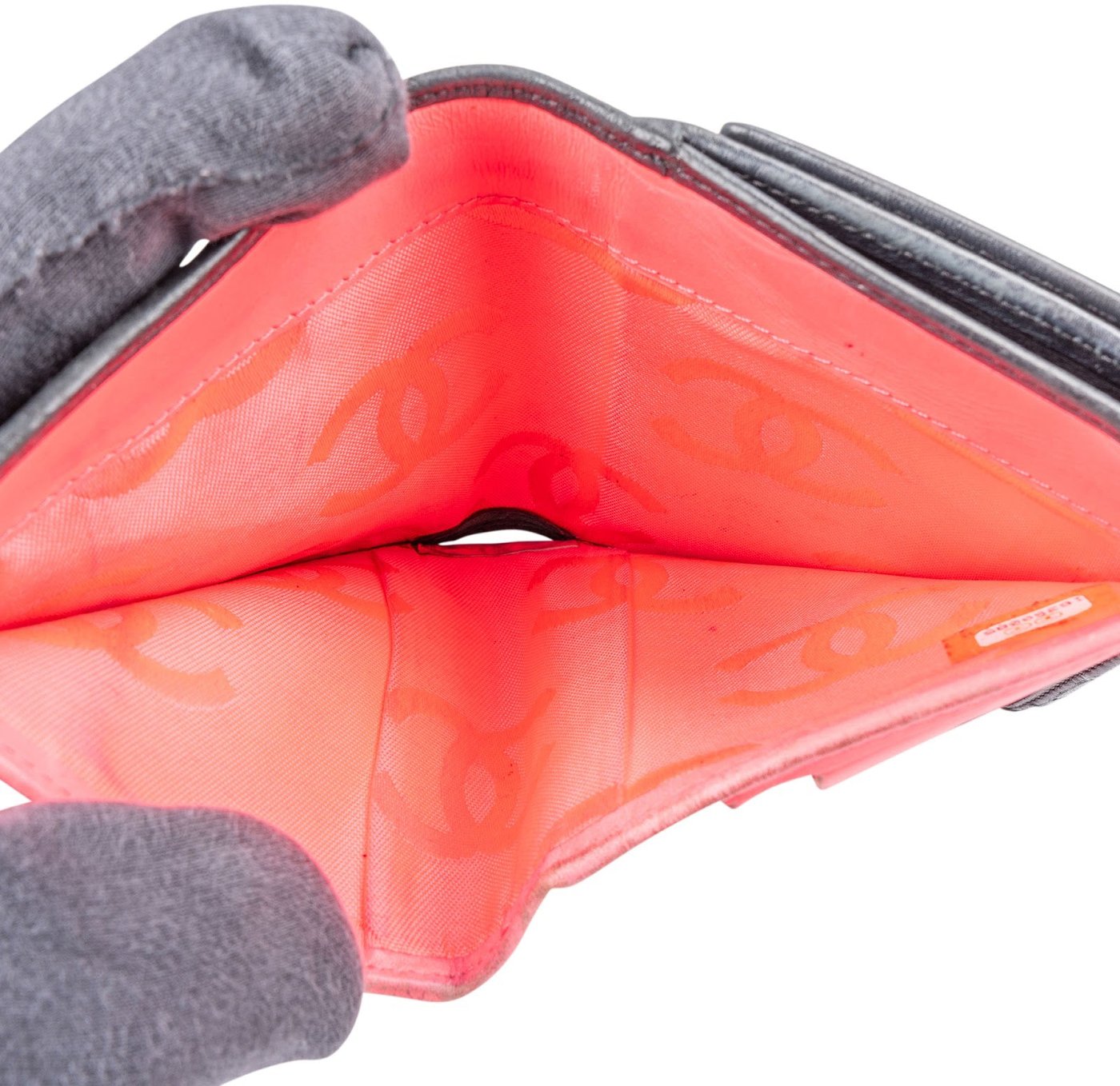 Chanel Quilted Lambskin Cambon Small Bifold Wallet