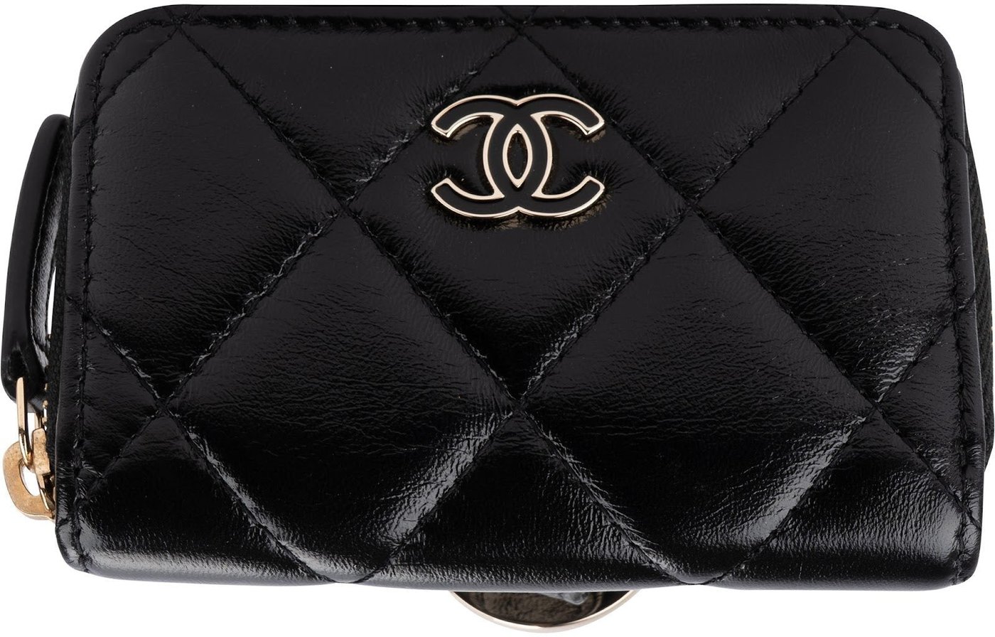 Chanel Quilted Lambskin CC Mini Zipped Coin Purse Bracelet