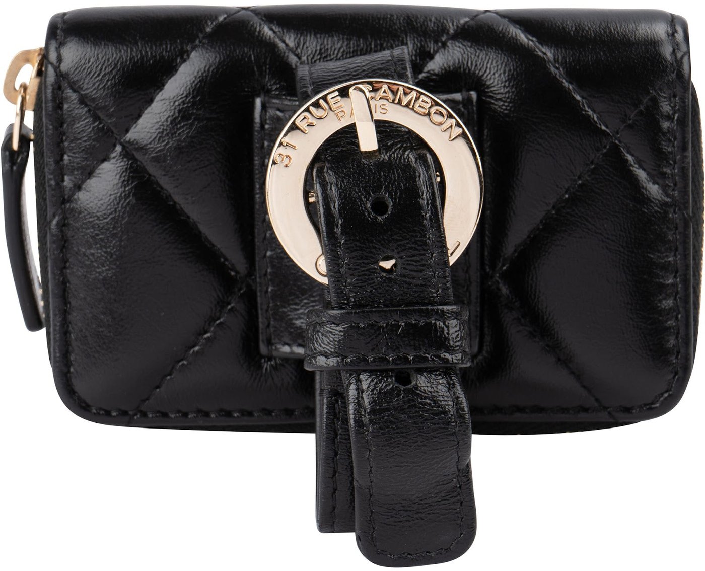 Chanel Quilted Lambskin CC Mini Zipped Coin Purse Bracelet